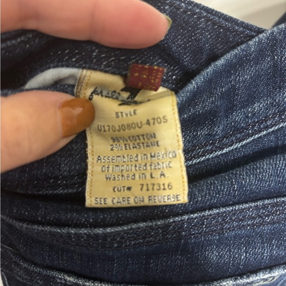 7 For All Mankind 90’s Dark-wash Bootcut Jean Size 29 - Picture 2 of 6